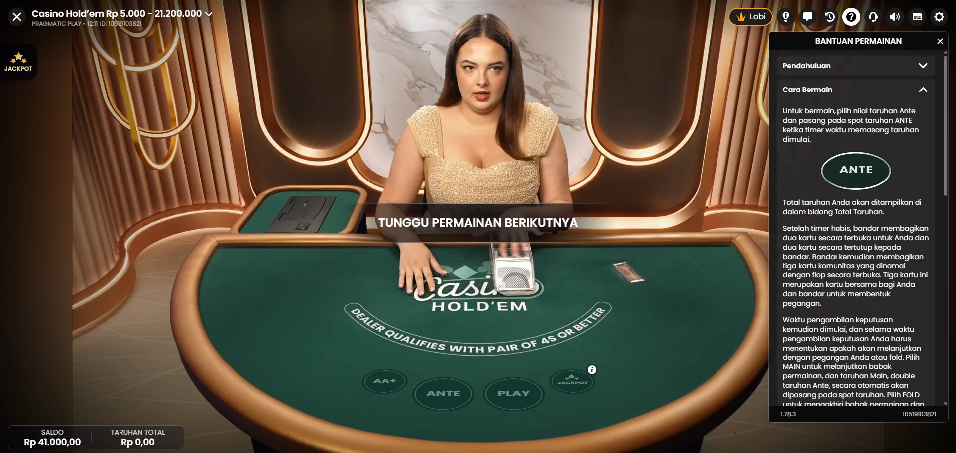 Live Casino Hold’em